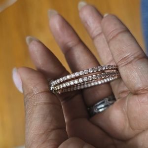 Cubic Zirconia Hoop Earrings